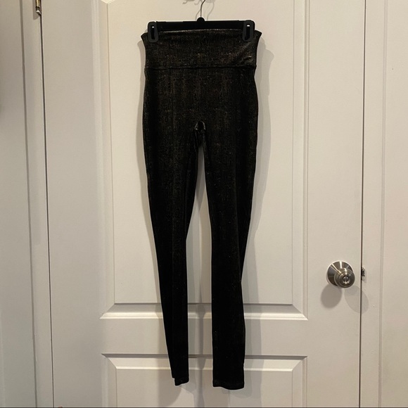 Spanx Velvet Leggings in Color Shine - Picture 5 of 6